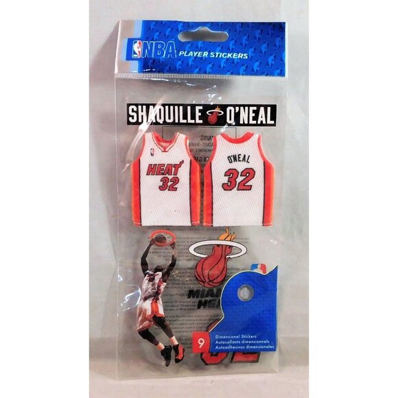 EK Success Brands Other - Shaquille O Neal Miami Heat NBA Scrapbook Stickers Journal Uniforms Basketball